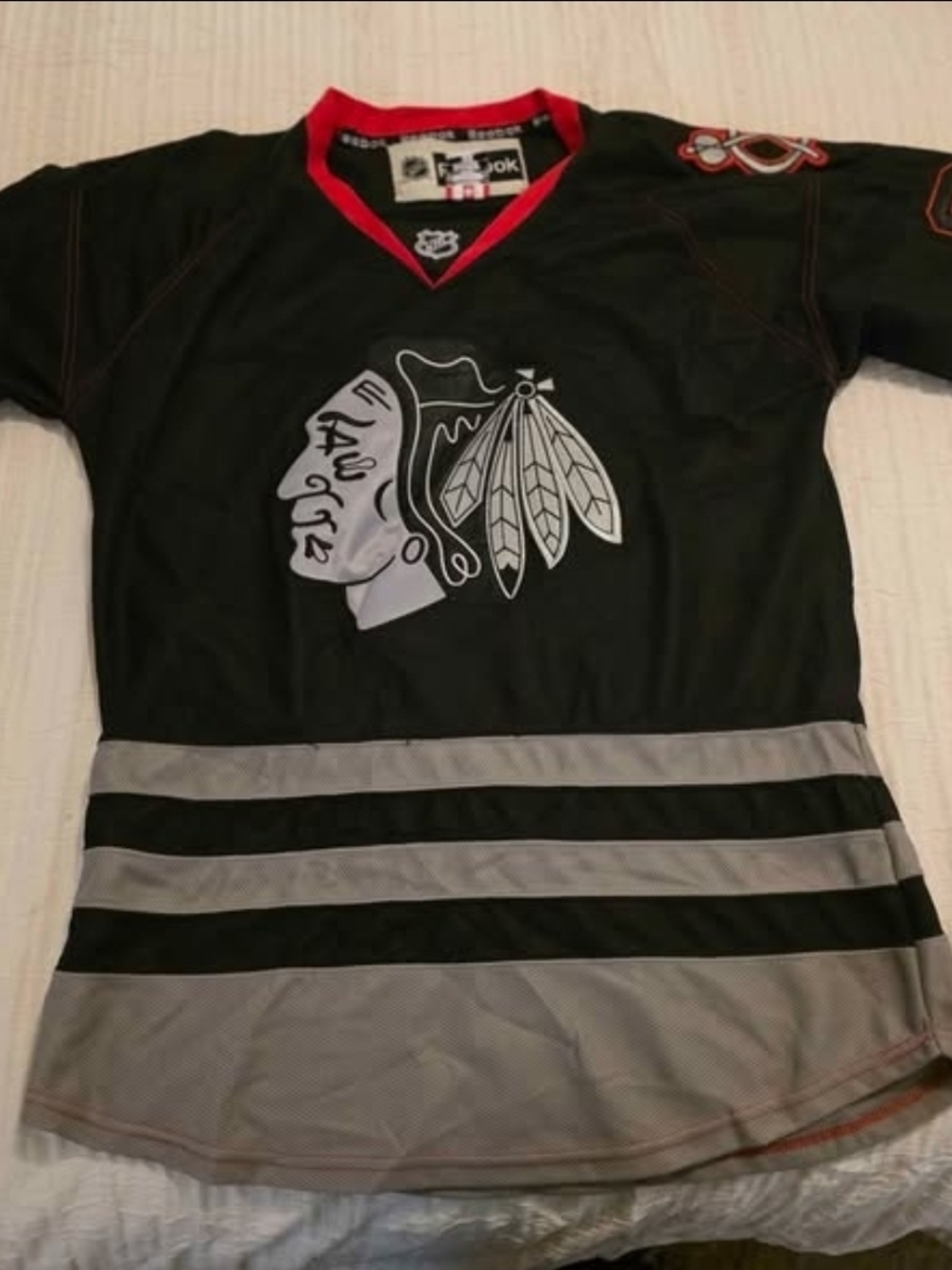 Chicago Blackhawks Black Ice Hockey Jersey